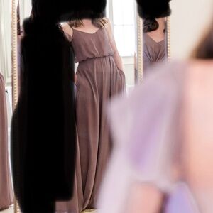 Mauve Birdy Grey Bridesmaids dress “Gwennie” size SMALL